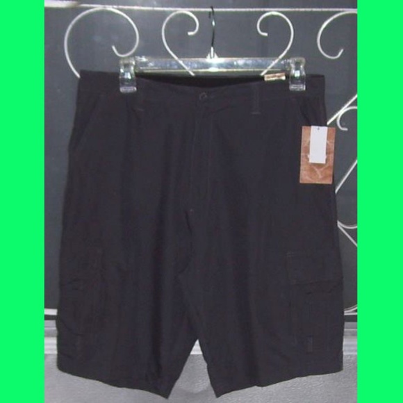 36 Mens Charcoal Burnside Traveler Cargo Short